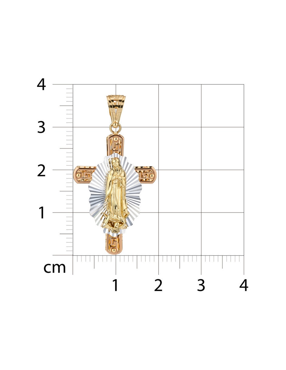 Dije de cruz sin colección de oro florentino 14 k 4